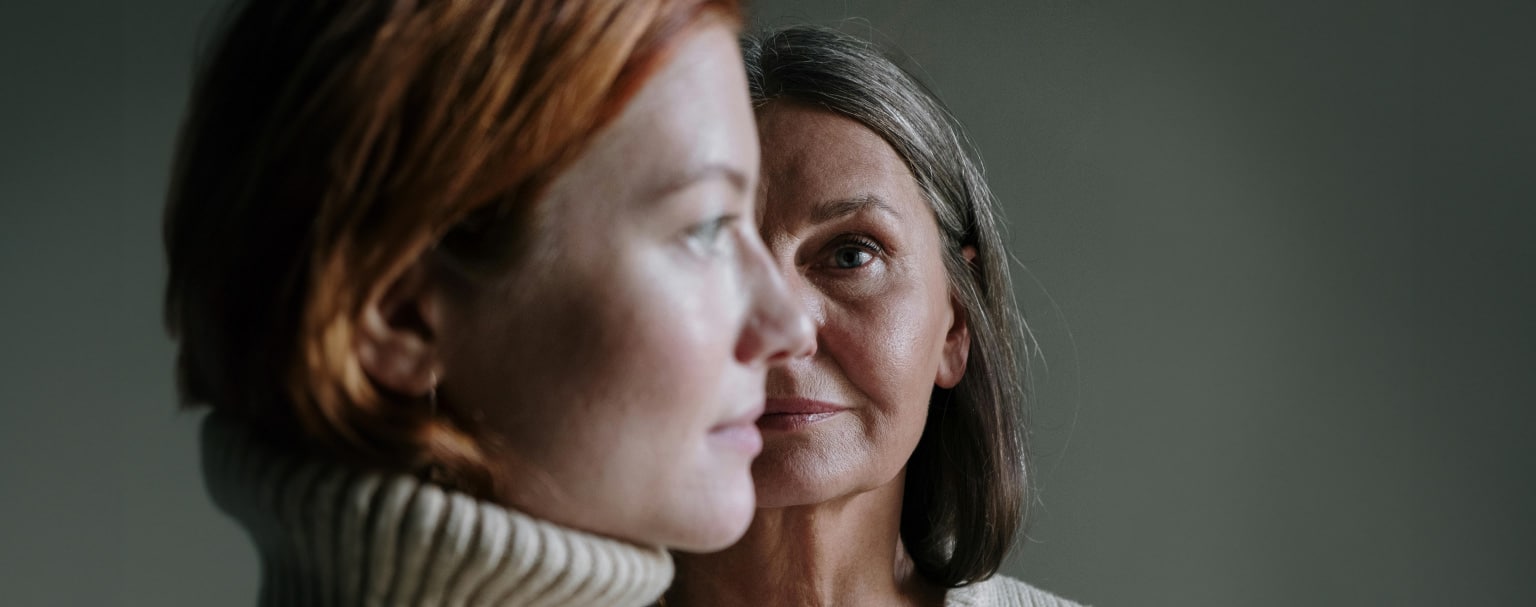 Portrett av kvinne i overgangsalder